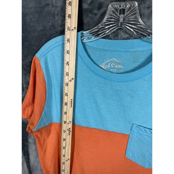 Red Camel Women Tops Tees - Short Sleeve Size Medium Colorful Blocks - Picture 6 of 8